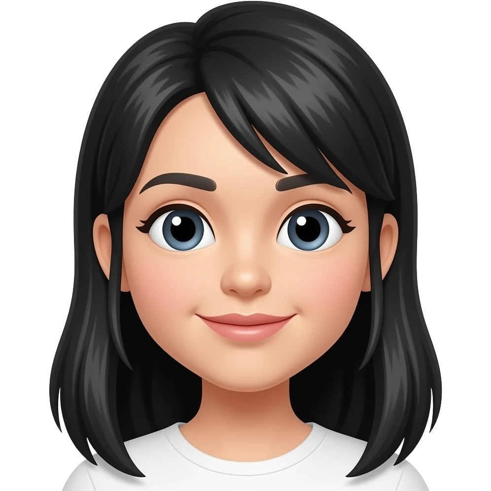 straightner in black emoji