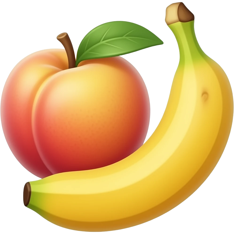 🍑+🍌 emoji