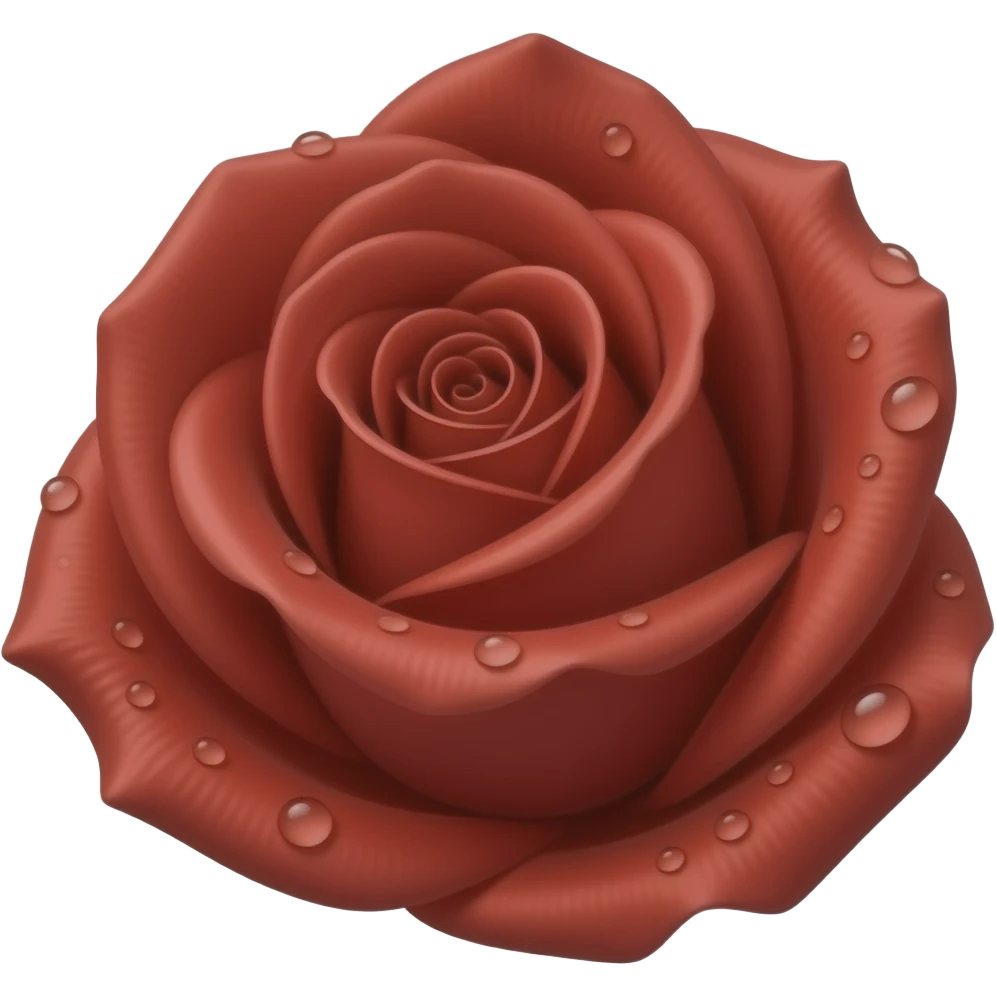 vintage red rose emoji