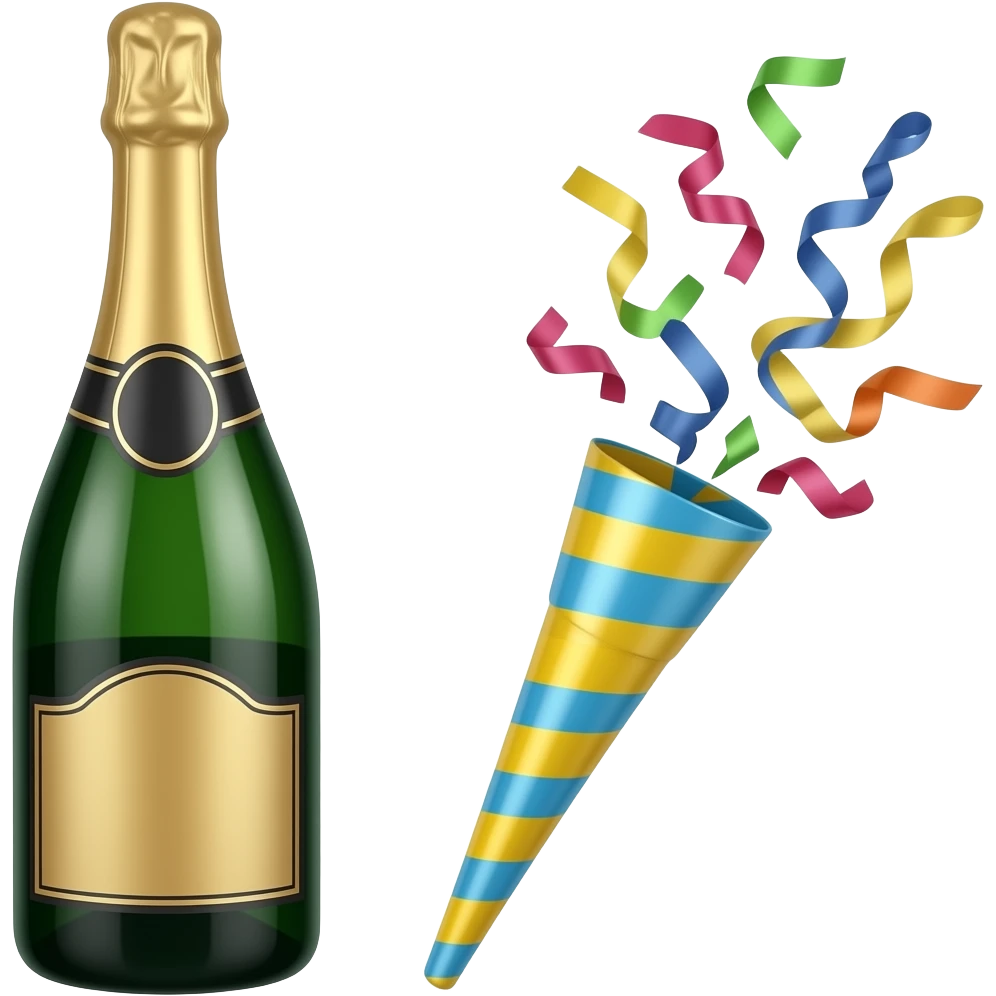 🍾🎉 emoji
