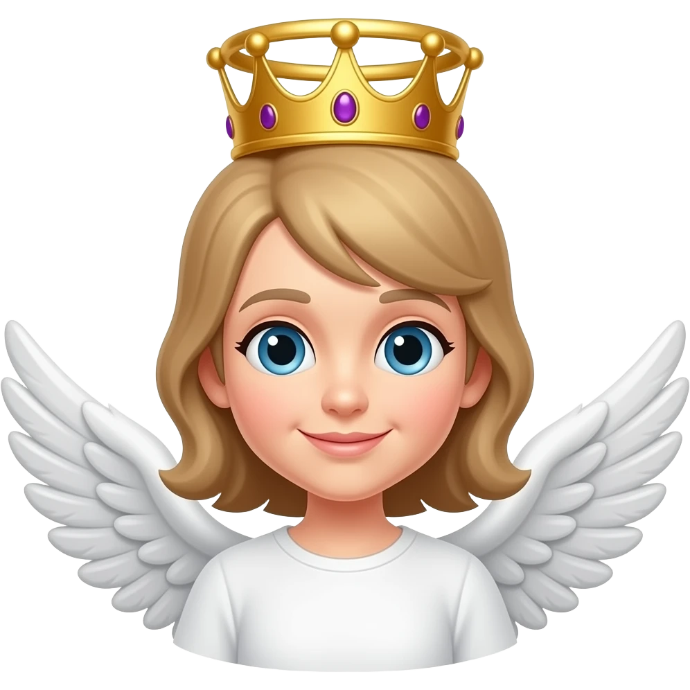 👼🏻+👑 emoji