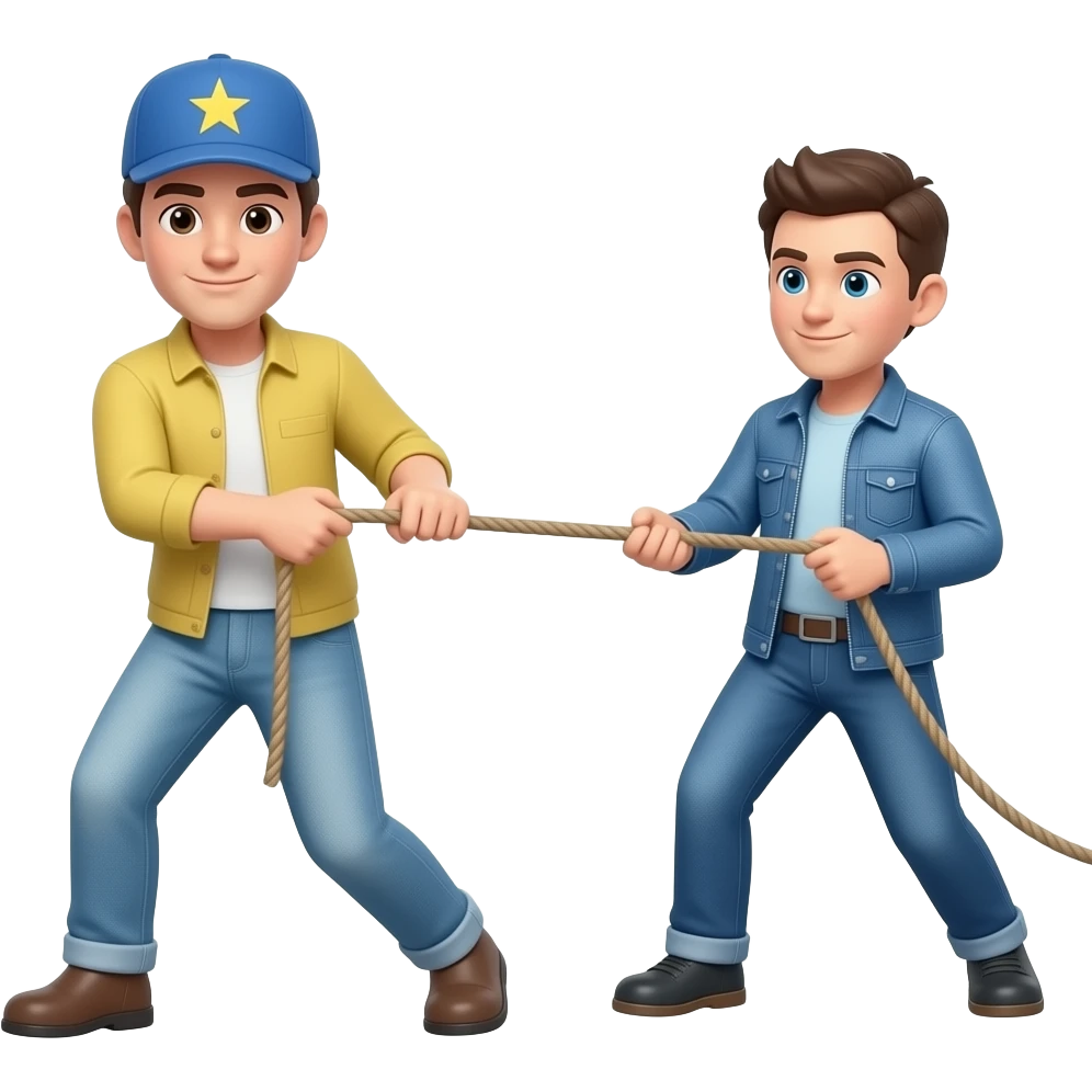 pulling a rope emoji