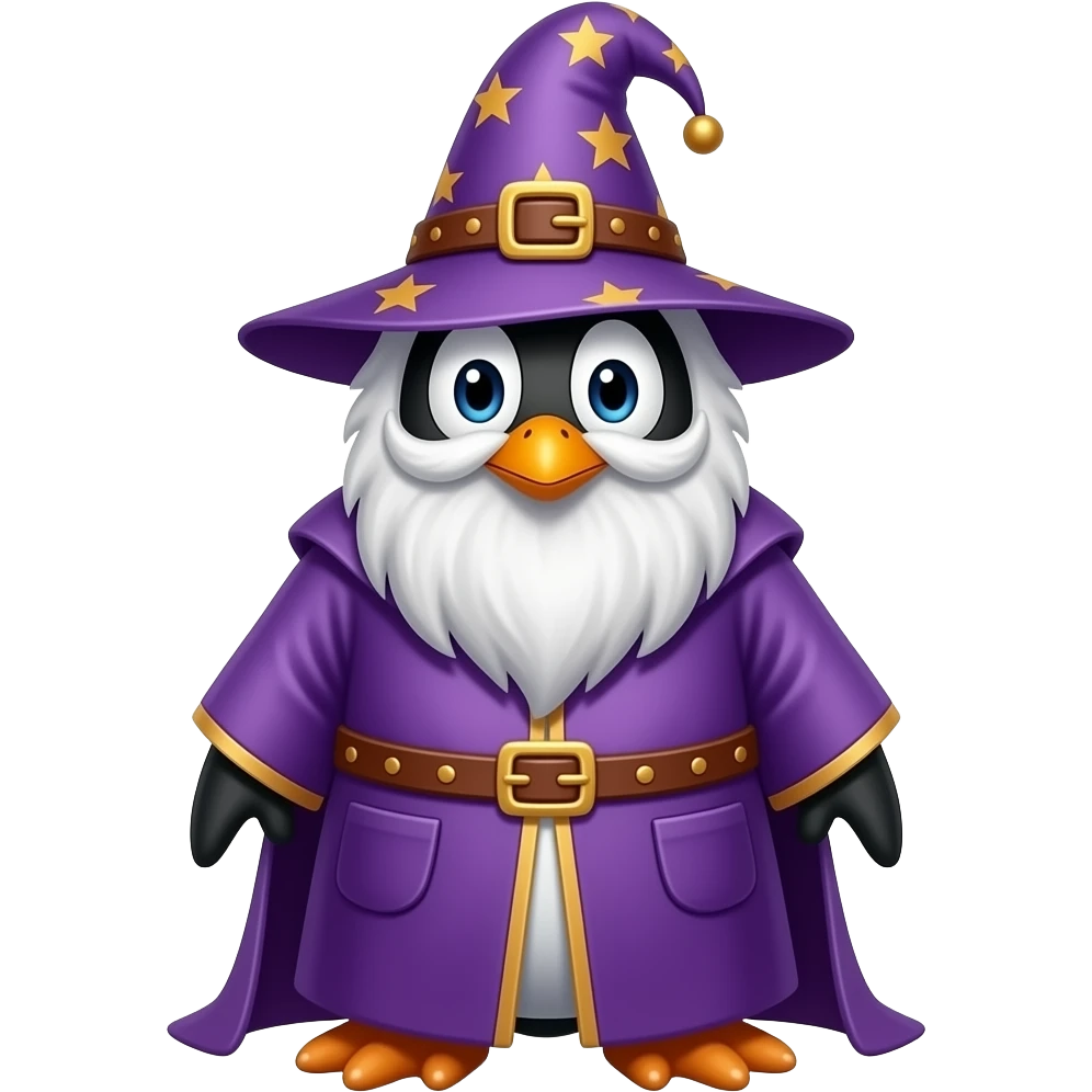 Penguin Wizard emoji