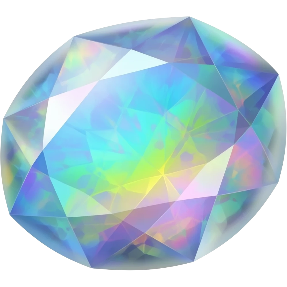 iridescent rainbow opal emoji