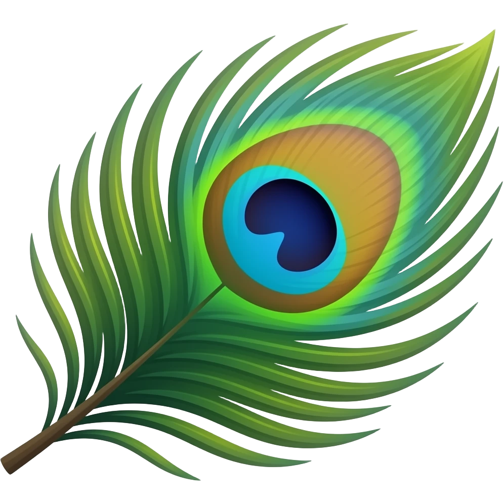 peacock feather emoji
