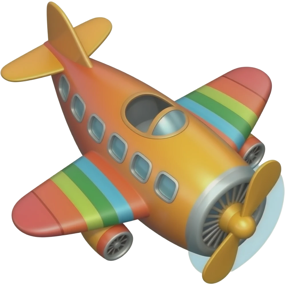 1 Colorful Airplanes emoji