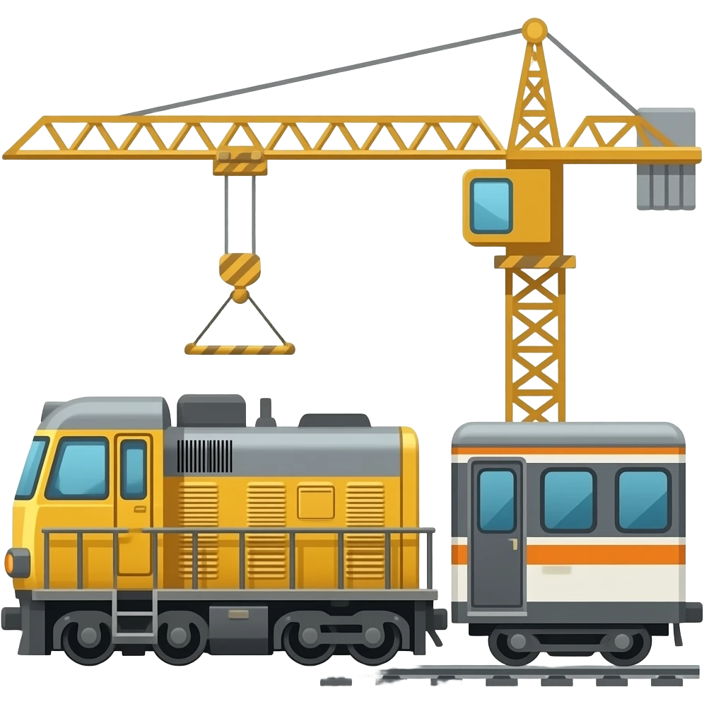 🚂🚃🏗 emoji