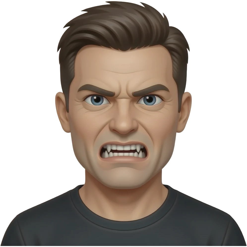 Powerful and scary human emoji | AI Emoji Generator