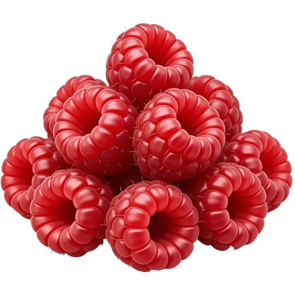 a small pile of fresh red raspberries emoji | AI Emoji Generator