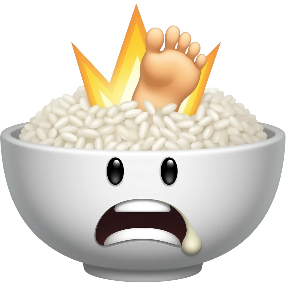 🫪+🤯+🫠+🦶 emoji