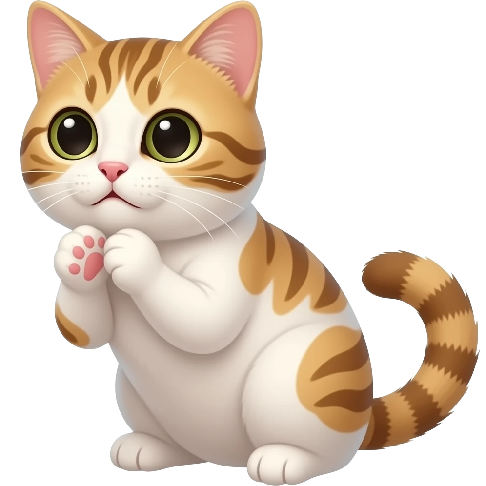 Kitty cat begging emoji