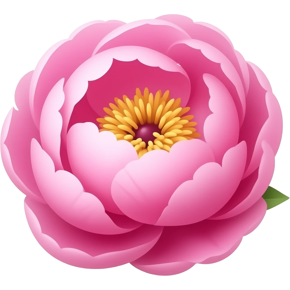 pink peonies emoji