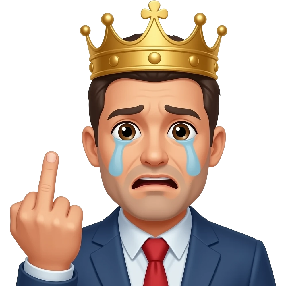 😮‍💨🖕🏻👑 emoji