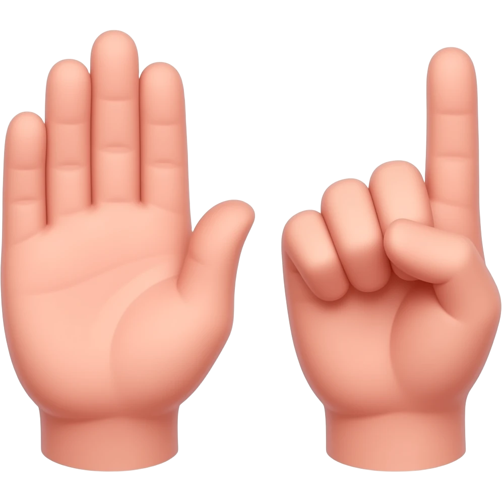 Two in pink one in stink hand emoji emoji