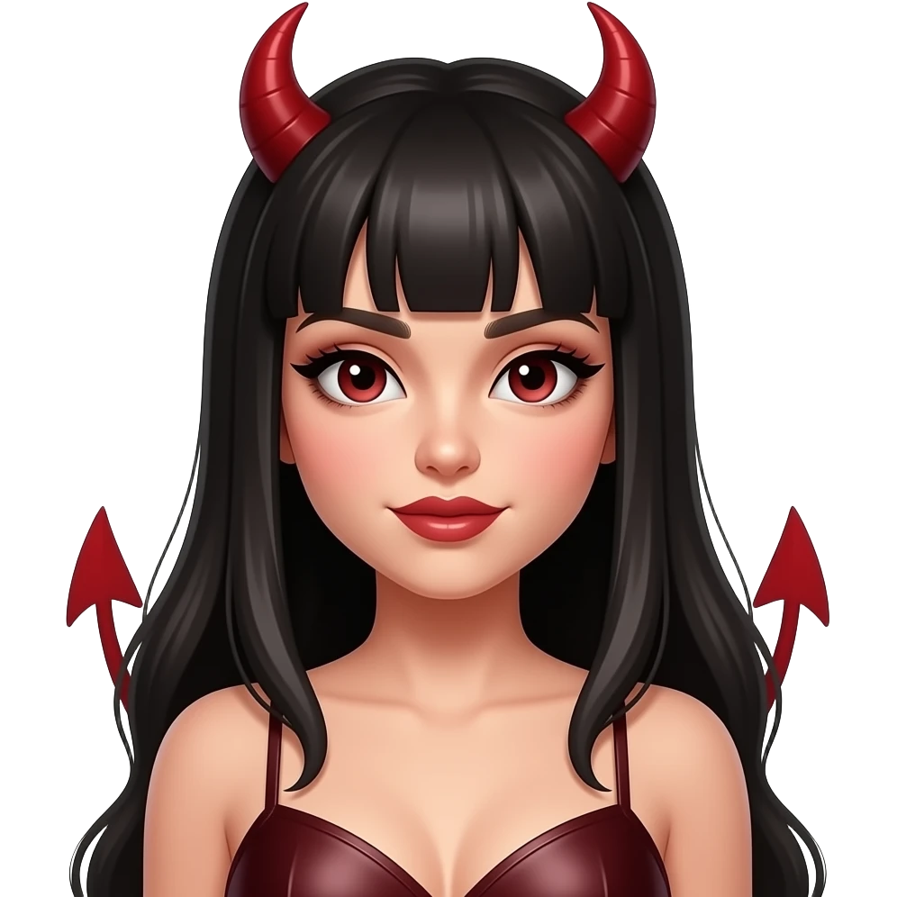 Sexy devil girl emoji