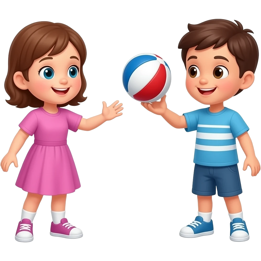 Children playing ball emoji