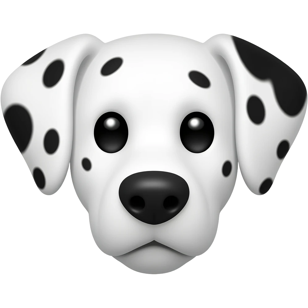Dalmation shape emoji