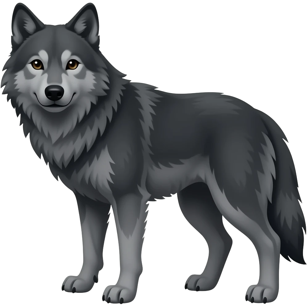 Siyah kurt emoji