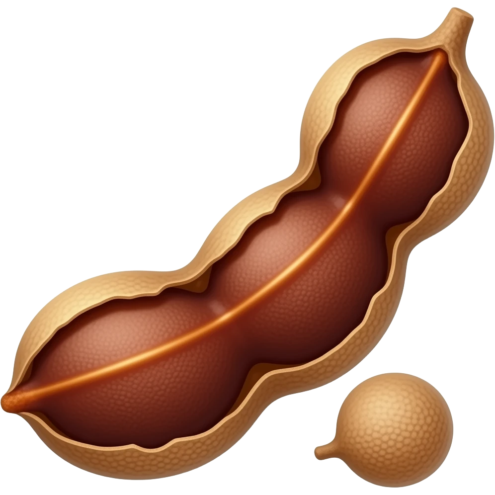 Tamarind fruit emoji