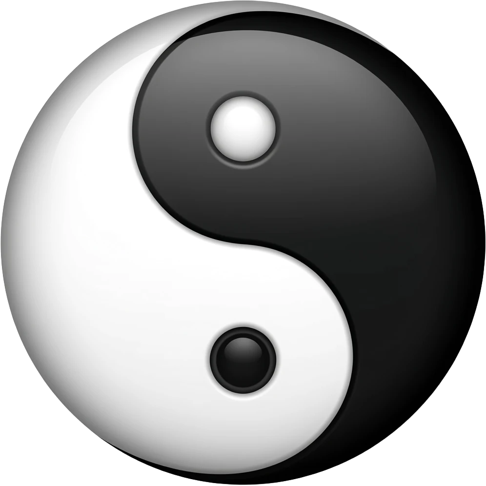 Yin yang emoji