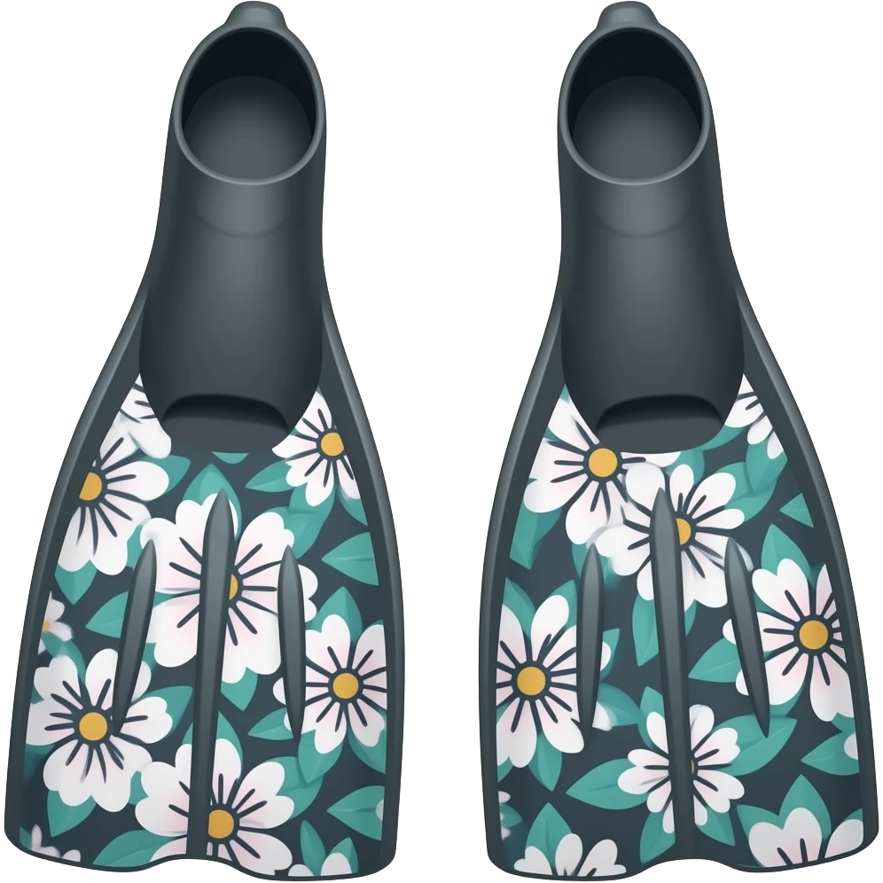 Flower Scuba Flippers emoji