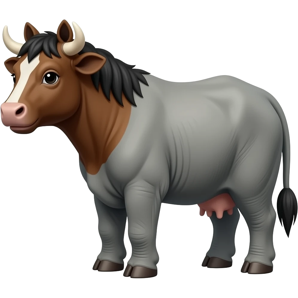 Cowbearhorseelephant emoji