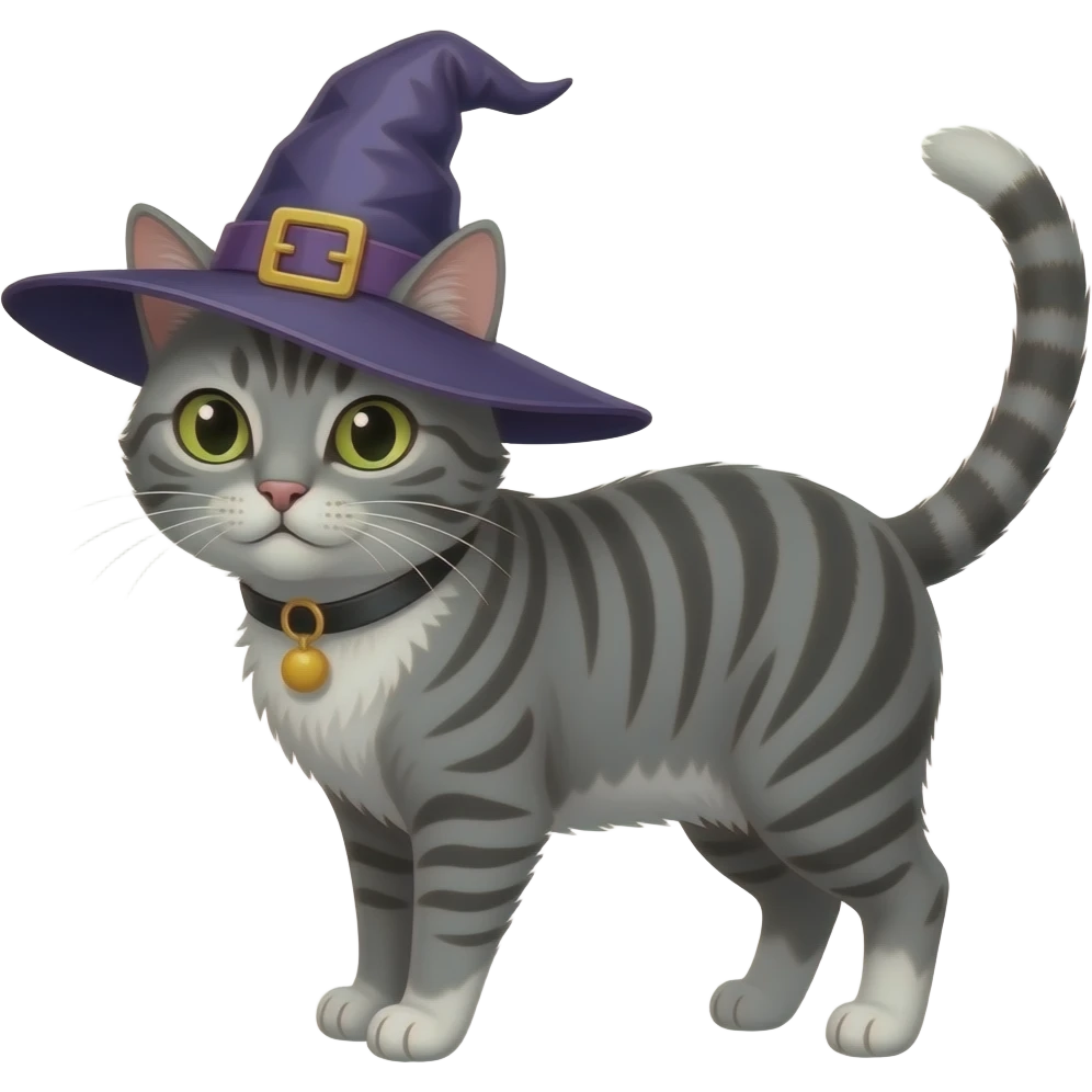 A witch cat emoji