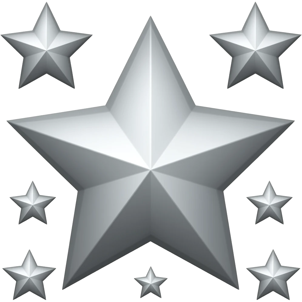 Silver stars emoji