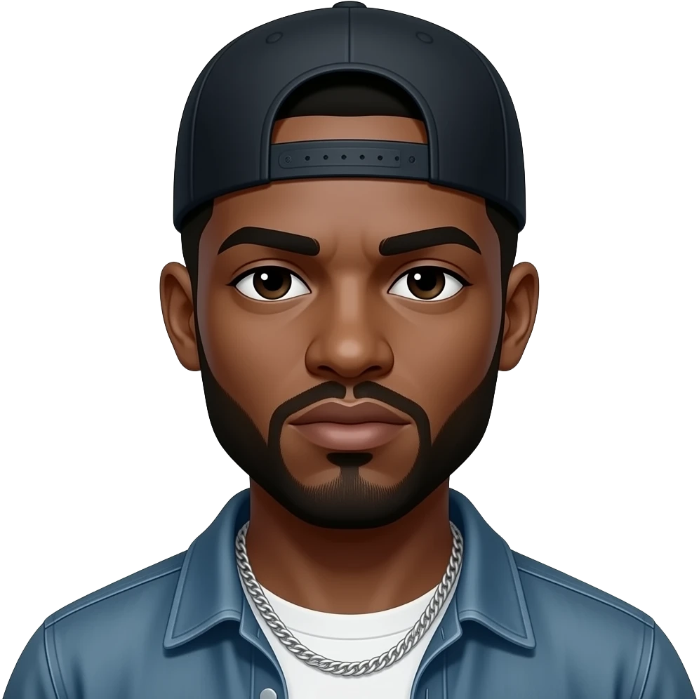 Black PIMP that is a Crip Gang Thug emoji