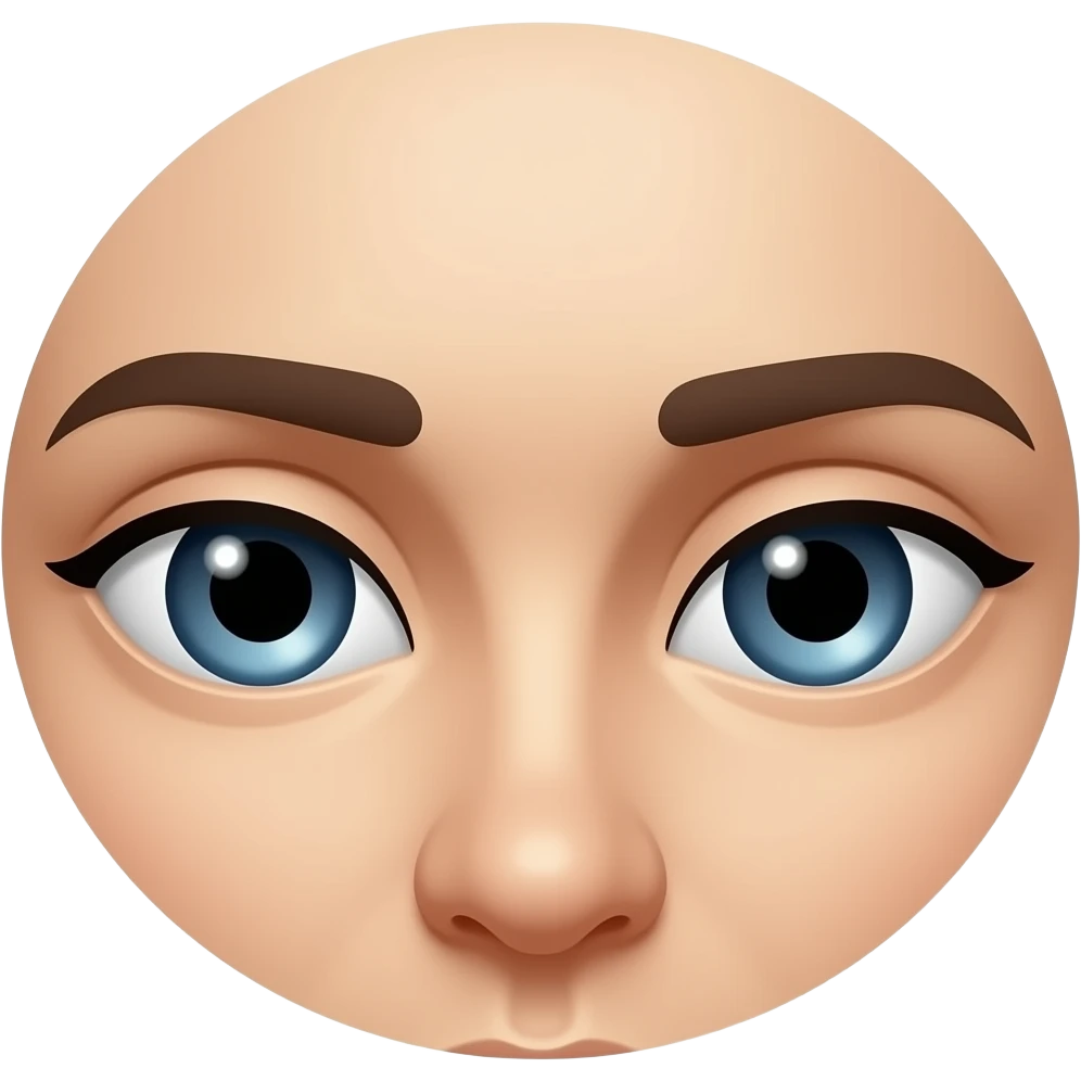 cặp mắt nhìn xuống emoji