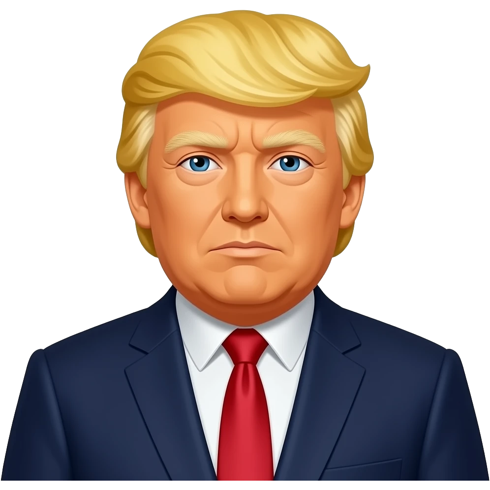 سر زرد ترامپ emoji