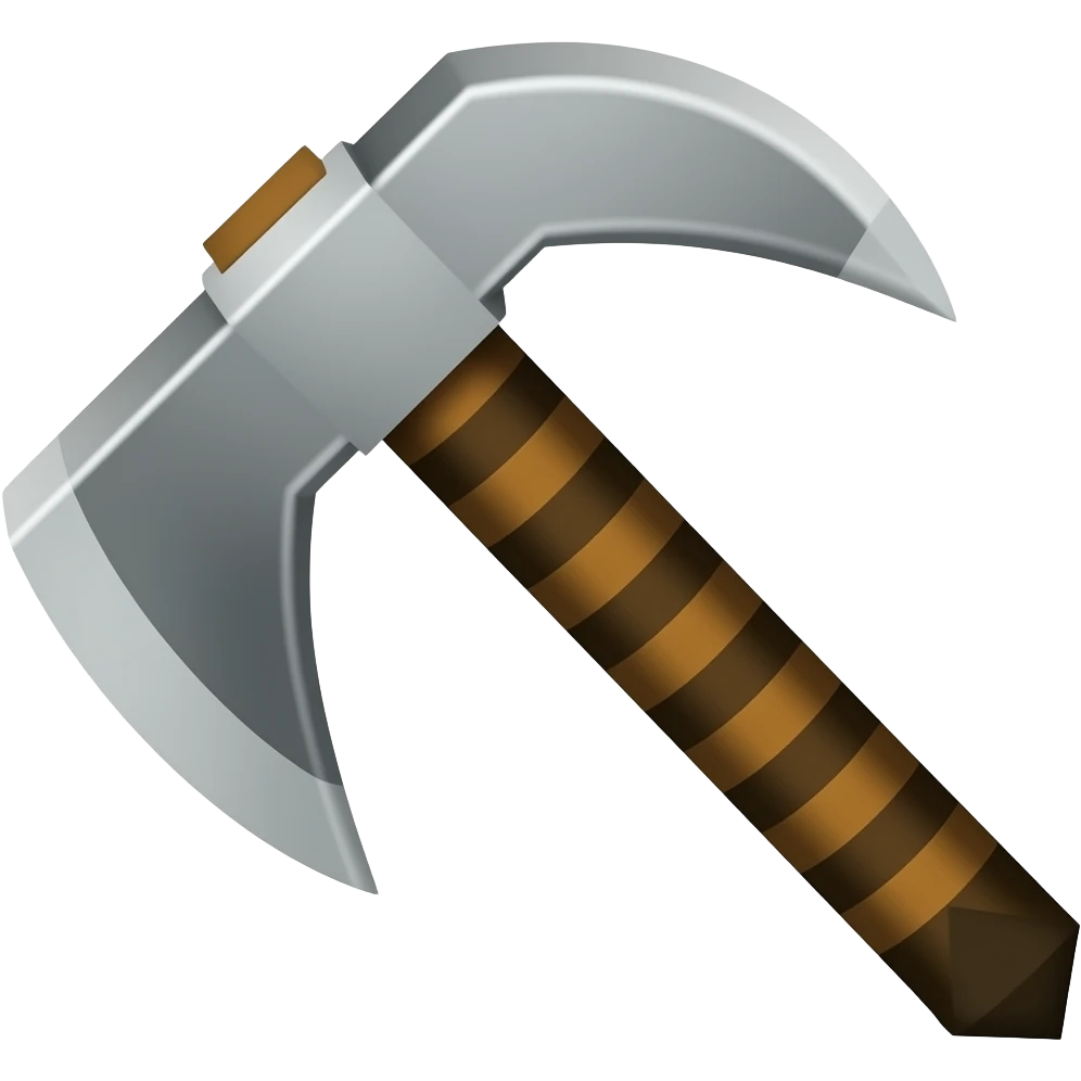 minecraft Pickaxe emoji