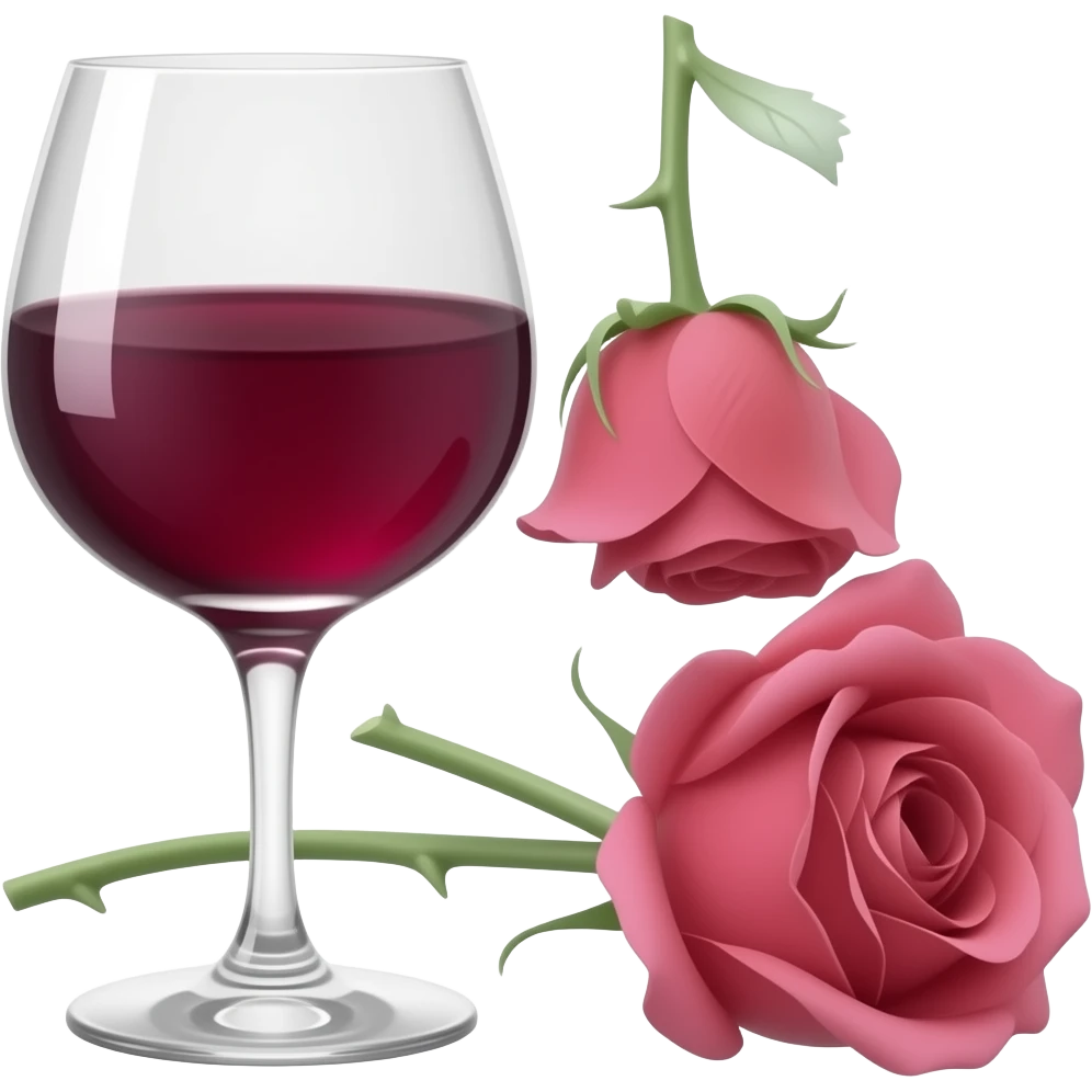 rose wine emoji