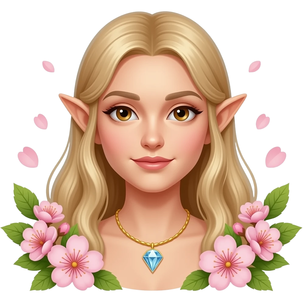 🧝🏻‍♀️🌞🌸💎🌿 emoji