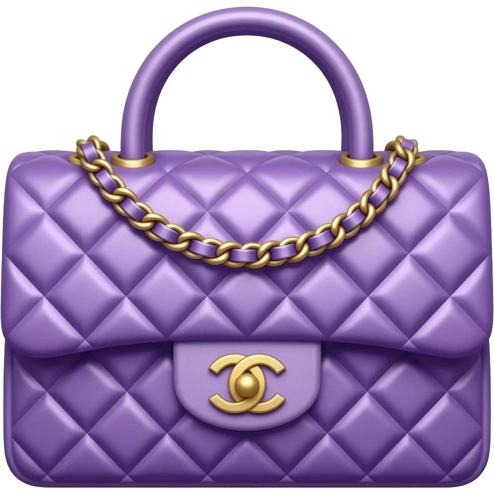 violet chanel bag emoji