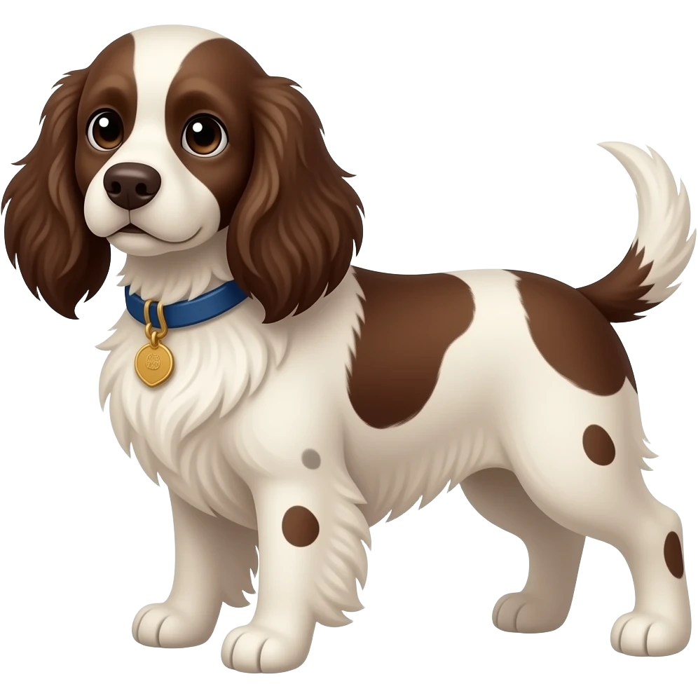 Brown springer spaniel emoji