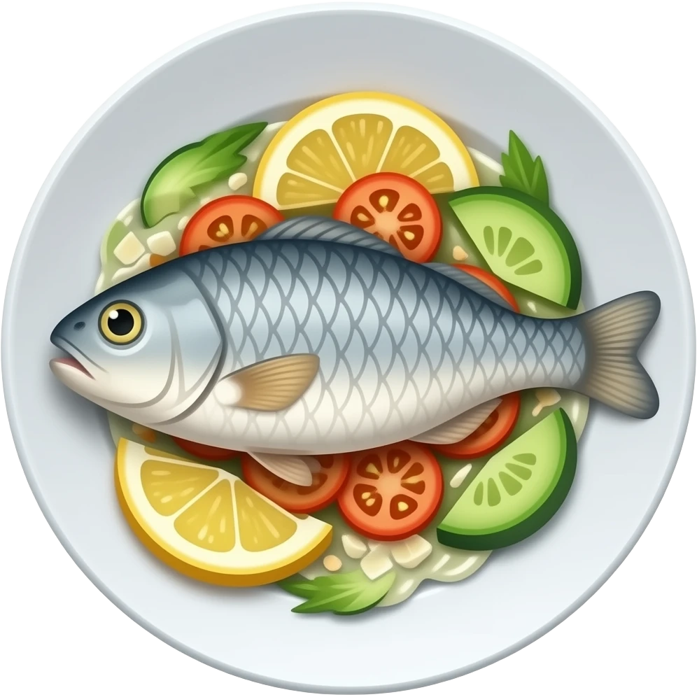 Fish dish emoji | AI Emoji Generator
