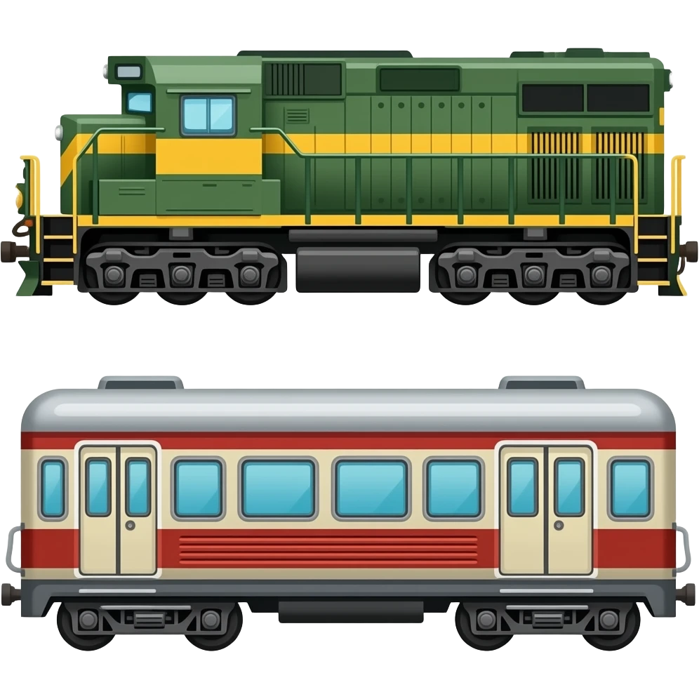 🚛🚂🚃 emoji