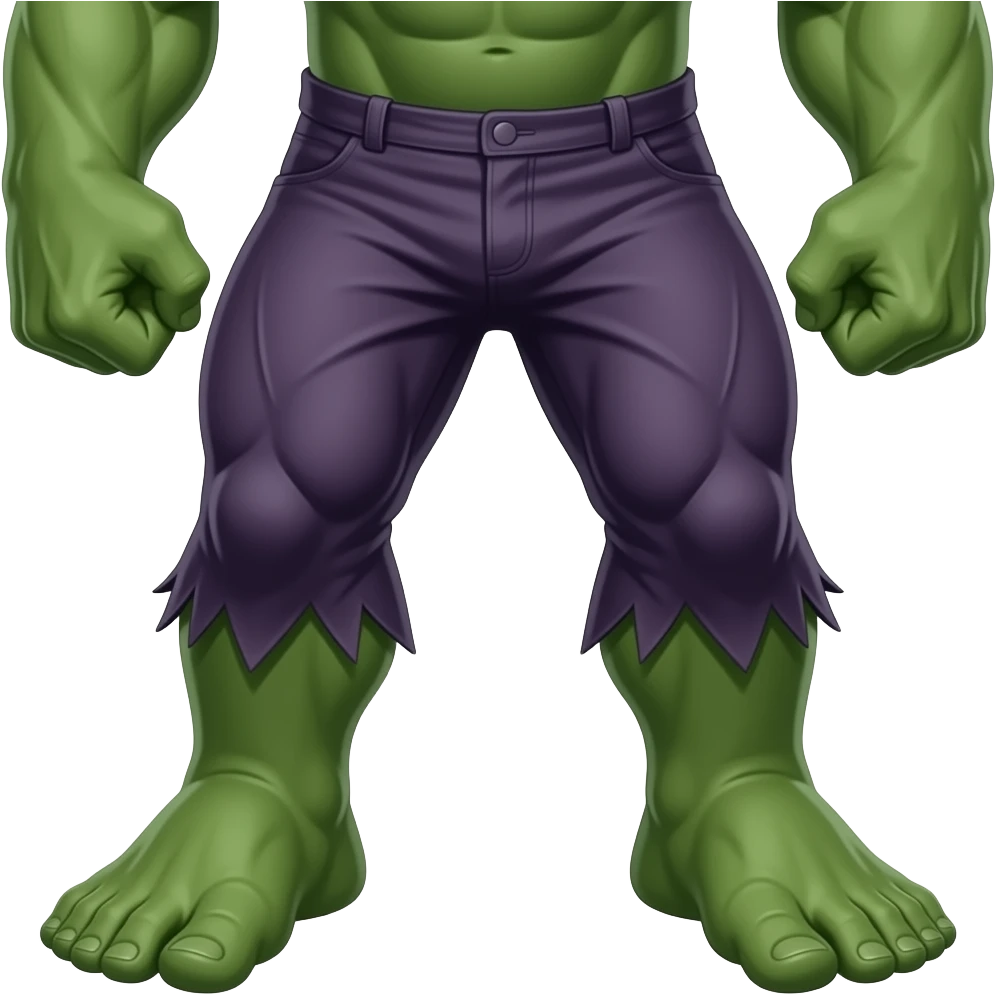 red hulk legs emoji