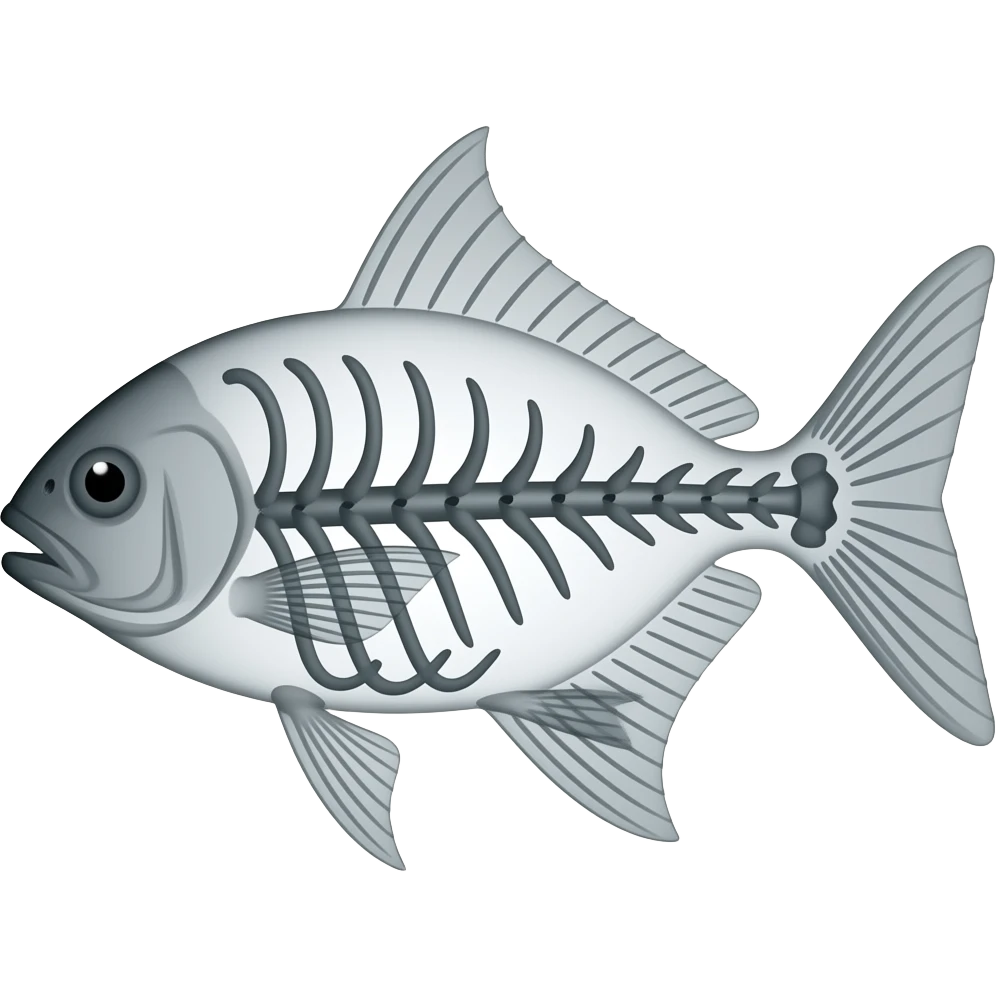 X-ray fish emoji