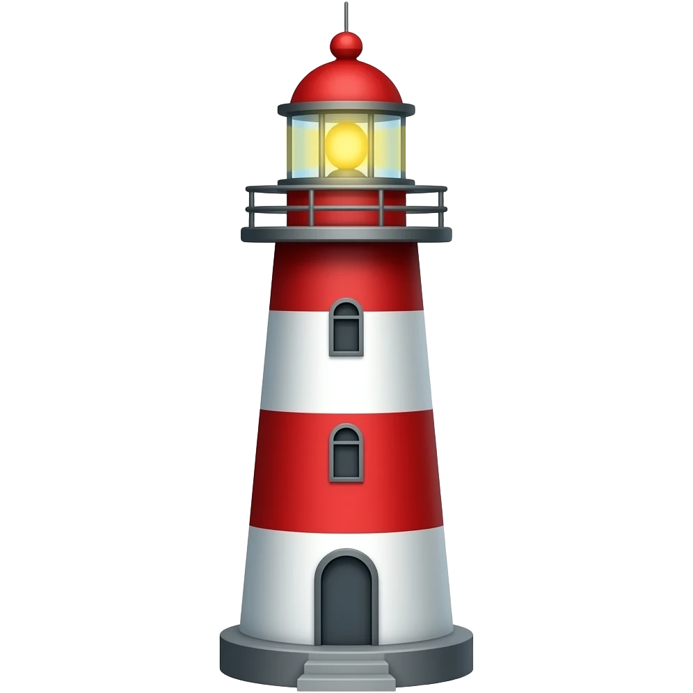 Lighthouse transparent background emoji
