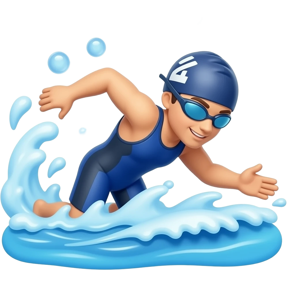swimmer 13th birthday sign emoji