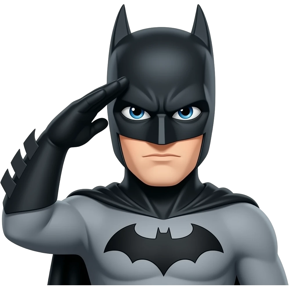 Batman does roman salute emoji