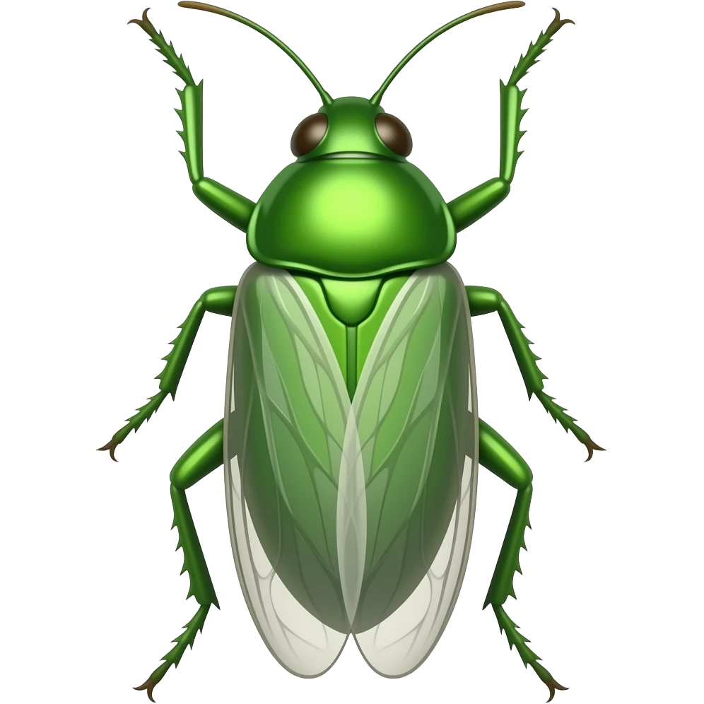 Green insect emoji