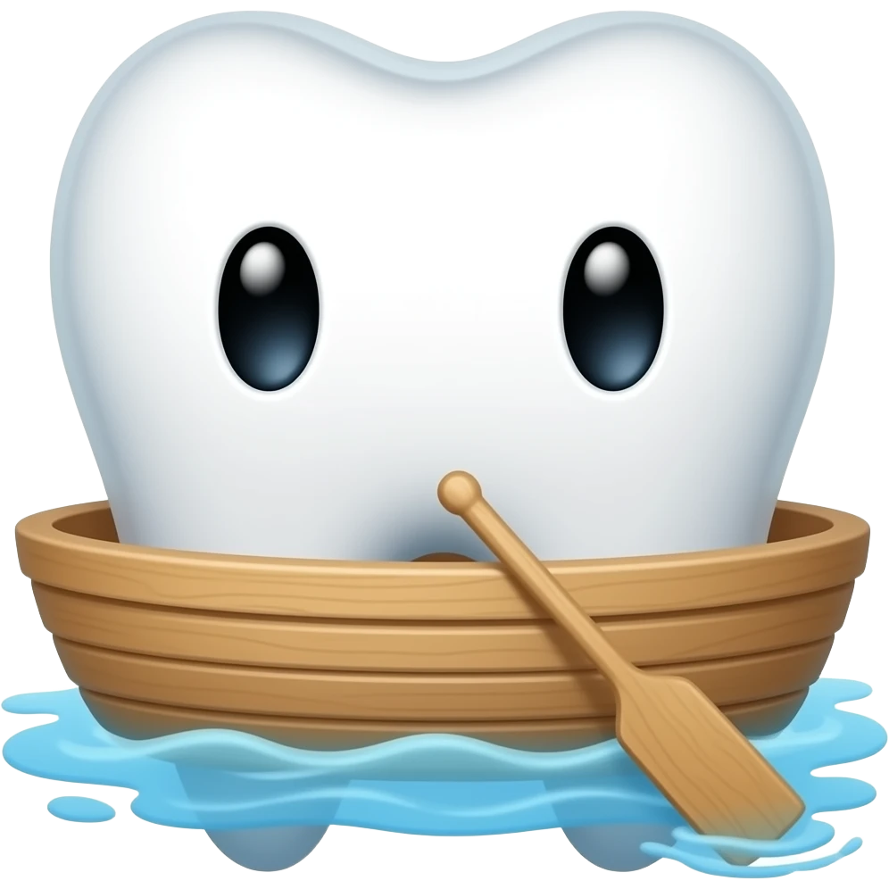 teeth-shape boat emoji