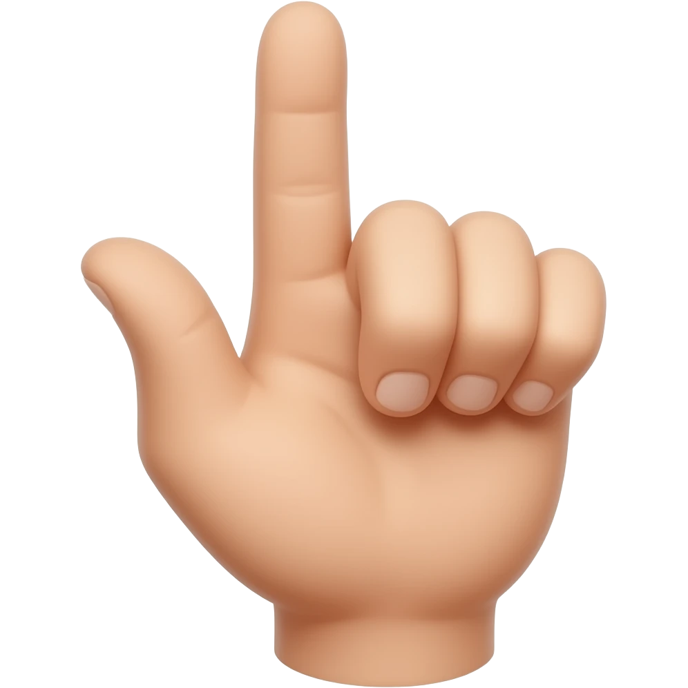 all fingers up but middle finger down emoji