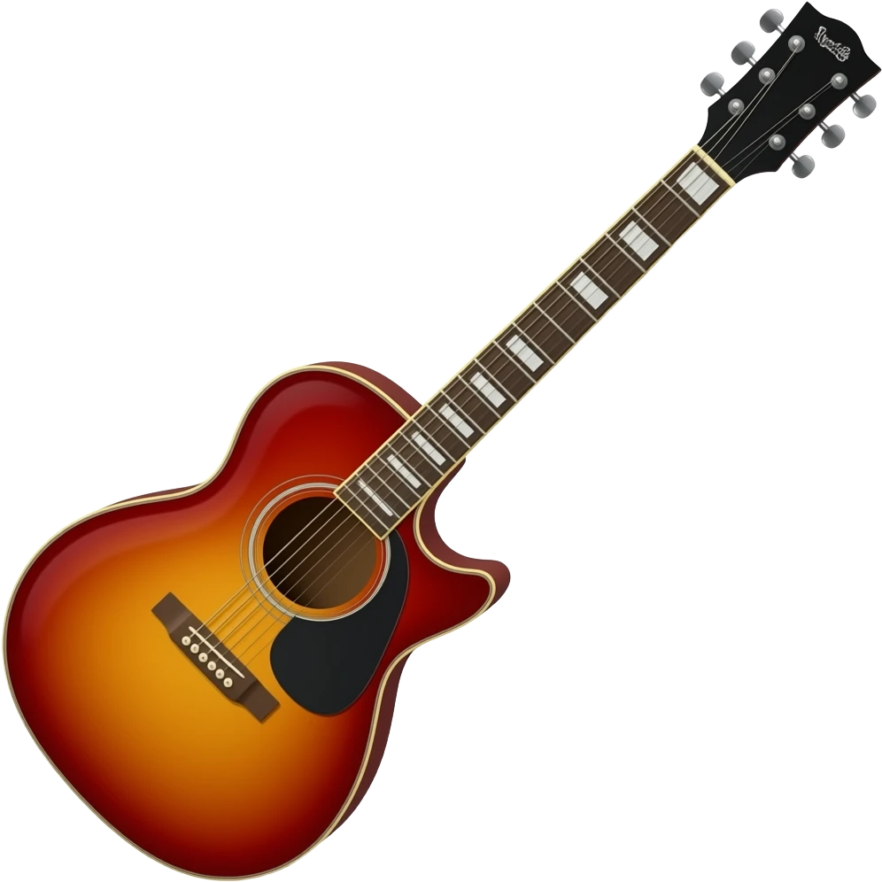 red guitar emoji