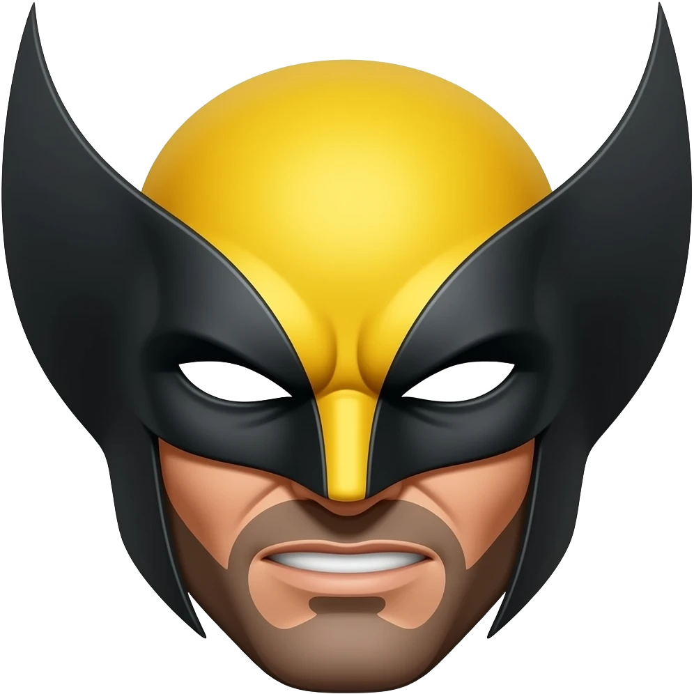 The Wolverine mask emoji