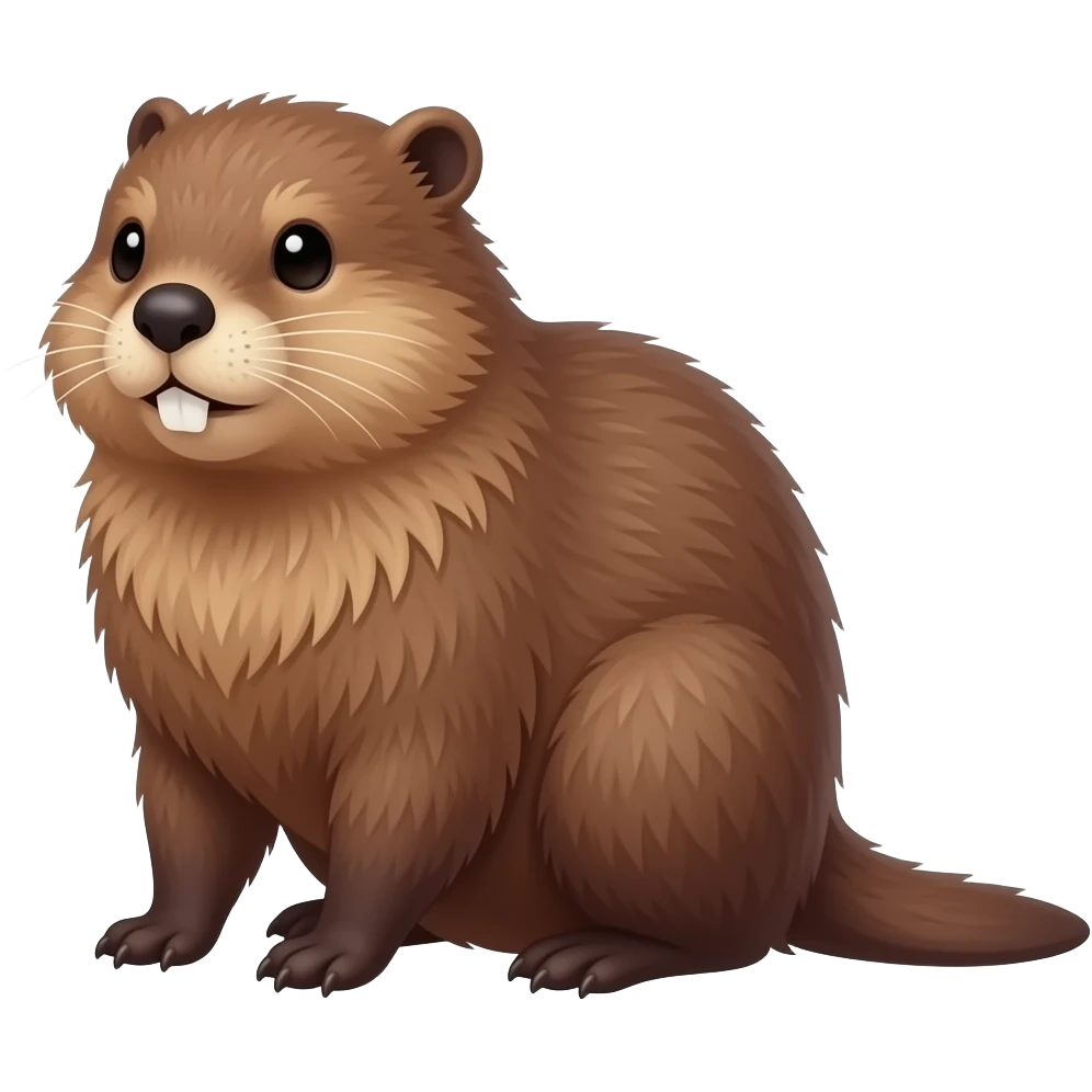 North american Beaver emoji