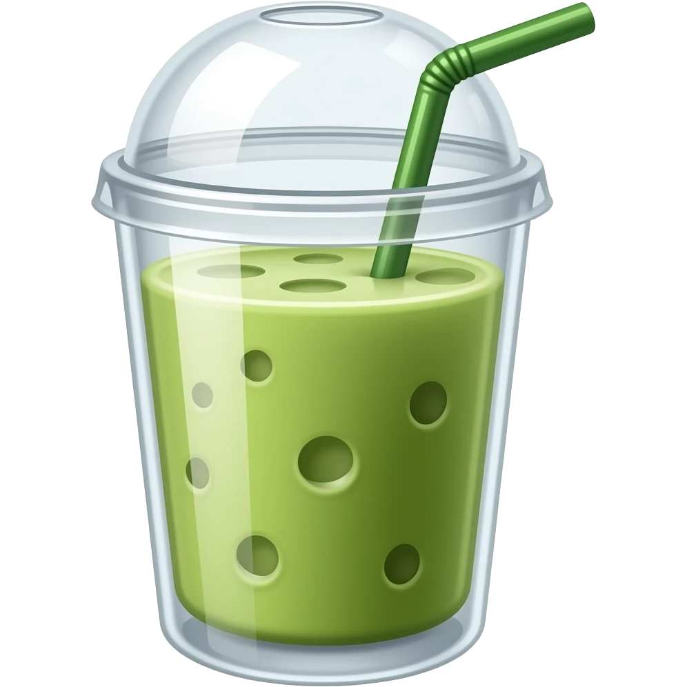 iced matcha latte emoji